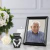Black Small Urns for Human Ashes - Angel Wings & Heart Mini/Medium/Little Cremation Keepsakes for Ashes - Ash Holders  Urn -ERN - Tiny Urns for Men - Miniature Urn - (Single) from Keepsake Co. view 4
