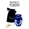 KEEPSAKE COMPANY Angel Wings Blue Small Urns for Ashes - Mini Urns for Ashes - Tiny Keepsake Urns for Human Ashes - Capacity 3 Teaspoon - Height 3 Inches Bag. view 3