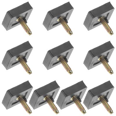 CALLARON Heel Tips Pin for High Heels 5 Pairs Square Replacement Tips for Repairing Shoes Fashionable and Durable