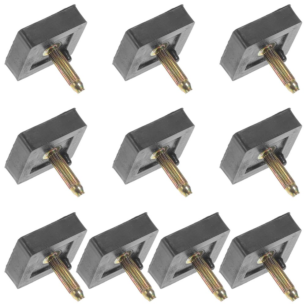 CALLARON Heel Tips Pin for High Heels 5 Pairs Square Replacement Tips for Repairing Shoes Fashionable and Durable