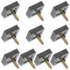 CALLARON Heel Tips Pin for High Heels 5 Pairs Square Replacement Tips for Repairing Shoes Fashionable and Durable view 1