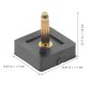 CALLARON Heel Tips Pin for High Heels 5 Pairs Square Replacement Tips for Repairing Shoes Fashionable and Durable view 2