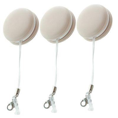 FOMIYES 3pcs Cleaning Wipe Lenses Wiper Smartphone Phones Screen Cleaner Lanyard Keychain Portable Screen Computer Cleaner Glasses Cloth Mobile Wiper Delicate Abs Pink Chamois Cloth, 3.5X3.5X1.6CM