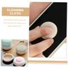 FOMIYES 3pcs Cleaning Wipe Lenses Wiper Smartphone Phones Screen Cleaner Lanyard Keychain Portable Screen Computer Cleaner Glasses Cloth Mobile Wiper Delicate Abs Pink Chamois Cloth, 3.5X3.5X1.6CM view 3