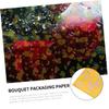 FOMIYES Flower Wrapping Paper Bouquet Packaging Shape Design for Weddings Birthdays and Crafts Wrap view 2