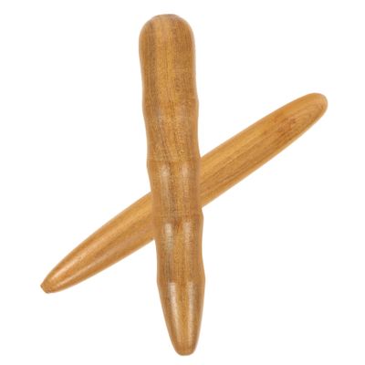 COOLHIYA 2pcs Wooden Massage Sticks Plantar Fasciitis Relief Acupressure Lower Back Massager