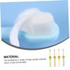 Beaupretty 4pcs Cartoon Boy Girl Toothbrush Soft Bristles for Cleaning for Ages Fun Yellow Pink Green and Blue view 2