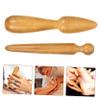 COOLHIYA 2pcs Foot Massager Tools Wooden Massage Sticks for Reflexology Hand Head Massage Acupoint Therapy view 4