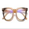 100 CLASSIC Blue Light Blocking Glasses, Computer/Reading/Gaming/TV/Phones Glasses for Women Men, Anti Eyestrain & UV Glare (Beige) view 1