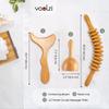 3 PCS Wood Therapy Massage Tools - Professional Maderoterapia Kit for Body Sculpting, Improving Circulation, and Muscle Relaxation view 2
