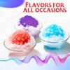Snow Cone Kit - 1ct 16oz of each Flavor (Cherry, Grape and Blue Raspberry)- 30 Neon Straws and Snow Cone Cups Included view 4