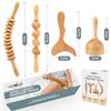 4PCS Wood Therapy Massage Tools Set for Comfort, Body Sculpting, Lymphatic Drainage, and Muscle Pain Relief view 2
