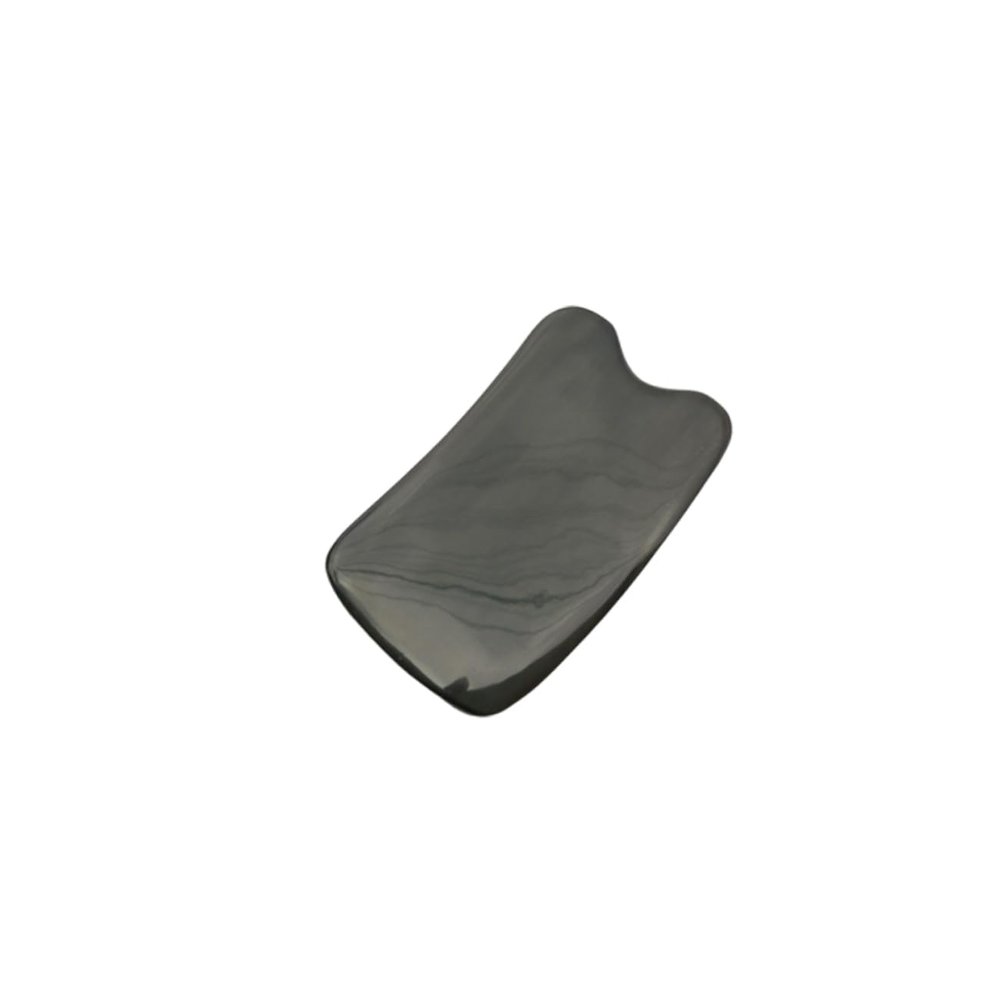 FOMIYES Natural Buffalo Horn Tool Guasha Massage Tool for Face Head Face Firming Massager Handheld Scraping Plate