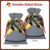 GeRRiT Jet Fighters Print Christmas Drawstring Candy Gift Bags,Goody Bags,For Xmas Holiday Presents Party Favor view 3