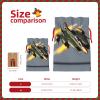 GeRRiT Jet Fighters Print Christmas Drawstring Candy Gift Bags,Goody Bags,For Xmas Holiday Presents Party Favor view 4