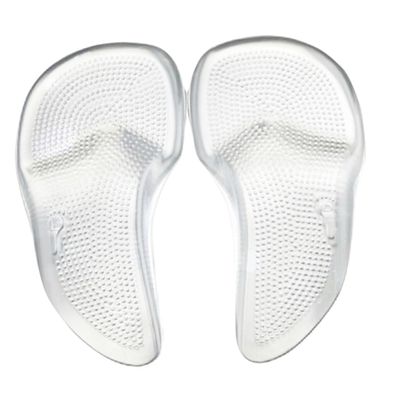 COLLBATH 1pair Arch Massage Gel Insoles for Transparent Breathable Arch Support Pads Comfortable Footwear Accessories for Casual Shoes and Sneakers