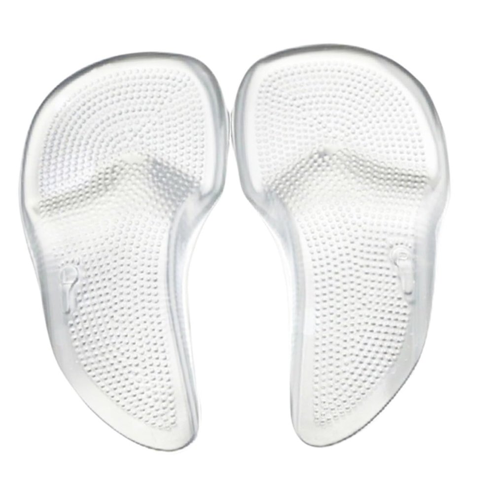 COLLBATH 1pair Arch Massage Gel Insoles for Transparent Breathable Arch Support Pads Comfortable Footwear Accessories for Casual Shoes and Sneakers