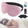 3D Contoured Sleep Mask for Side Sleepers, Zero Eye Pressure 3D Sleeping Mask, Sleep Eye Mask for Men Women, Soft Eye Shade Cover for Travel (Pink) view 1