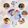 400 Pack 4 Sizes Resealable Mylar Holographic Bags Food Storage Smell Proof Bags with Front Window Foil Packaging Pouch for Sample Jewelry Small Business (Pink to Blue,3x4.7,3.1x5.5,4x 6,4.7x 7.9in) view 4