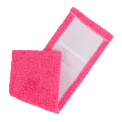 FOMIYES Microfiber Mop Refill Covers Coral Mop Pads for Household Cleaning Hardwood Tile and More Easy to Wash and Replace Red