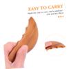 FOMIYES 2pcs Scraping Tablets Facial Tool Wood Scraping Plate Guasha Face Scrapper Scraping Board Guasha Tool for Face Wipe Travel Case Gua Sha Board Body Board Massage Scraper Wooden, 18X5cm, Brown view 2