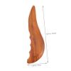 FOMIYES 2pcs Scraping Tablets Facial Tool Wood Scraping Plate Guasha Face Scrapper Scraping Board Guasha Tool for Face Wipe Travel Case Gua Sha Board Body Board Massage Scraper Wooden, 18X5cm, Brown view 4