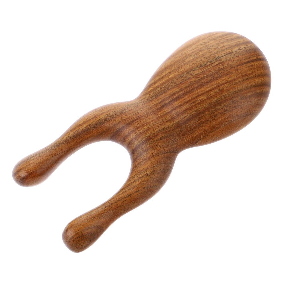 FOMIYES Portable Wear-Resistant Massage Comb for Hair and Face Natural Green Sandalwood Head Massager Convenient Relaxation Tool for Stress Relief and Muscle Tension Relief
