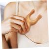 FOMIYES Portable Wear-Resistant Massage Comb for Hair and Face Natural Green Sandalwood Head Massager Convenient Relaxation Tool for Stress Relief and Muscle Tension Relief view 4