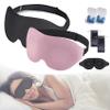 3D Contoured Sleep Mask for Side Sleepers, Zero Eye Pressure 3D Sleeping Mask, Sleep Eye Mask for Men Women, Soft Eye Shade Cover for Travel (2pcs-2) view 1