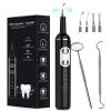 Plaque Remover for Teeth, Dental Cleaning Kit Tartar Remover for Teeth with LED Light & 5 Modes, Rechargeable Dental Cleaner, 4 Replaceable Heads view 1