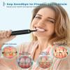 Plaque Remover for Teeth, Dental Cleaning Kit Tartar Remover for Teeth with LED Light & 5 Modes, Rechargeable Dental Cleaner, 4 Replaceable Heads view 3