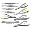 10 Piece Orthodontic Instruments Tool Set - Hard Wire Cutter, Bracket Tweezers, Slim Weingart Plier, Aderer, Wire Cutter, Wire Bending Pliers, Bracket Height Gauge, Complete Kit view 1