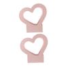 Beaupretty 2pcs Handheld Heart Shaped Flower Box for Fresh Flower Arrangements Paper Wrapping Container Handles for Weddings Parties and Celebrations view 1