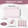4 Pack Satin Mask Strap Covers, Face Cushion Cover for Strap Headgear, Universal and Reusable Comfort Pads, C Papa Accessories & Supplies Mask Cover Headgear Pads for Reducing Red Marks (Pink) view 2