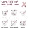 4 Pack Satin Mask Strap Covers, Face Cushion Cover for Strap Headgear, Universal and Reusable Comfort Pads, C Papa Accessories & Supplies Mask Cover Headgear Pads for Reducing Red Marks (Pink) view 3