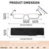 REAVEE Folding Reading Glasses for Men Women Ultra Thin Blue Light Blocking Anti UV/Eyestrain Computer TR90 Slim Foldable Portable Readers with Compact Flat Case, Grey +3.5 view 3