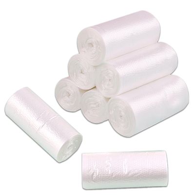 0.5 Gallon 240Pcs Mini Trash Bags Extra Small Clear Garbage Bags Tiny Bathroom Trash Can Liners Disposable Car Plastic Bags for Mini Countertop Bin Desk Table Top Trash Can (Fit 0.4-0.8 Gal)
