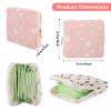 Abeillo Sanitary Napkin Storage Bags 3Pcs Menstrual Cup Pouches Nursing Pad Holder Tampon Bags Portable Period Bag Feminine Pouch for Girls view 2