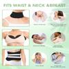 11 PCS Organic Castor Oil Pack Wrap Flannel Cotton for Entire Body, Castor Oil Pads Set for Eyes Breast Waist Knees Legs Feet, Adjustable Straps, Reusable,Machine Washable (Black) view 3