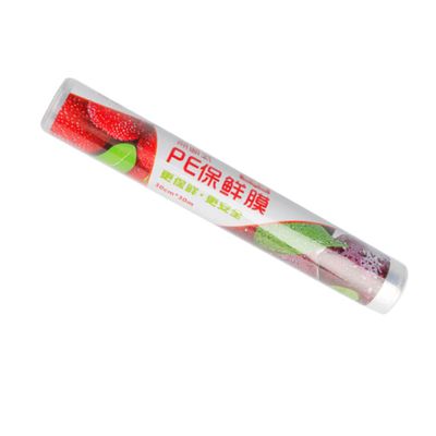 COLLBATH 1roll Food-safe Cling Wrap Film Pe Roll for Kitchen Storage Protects Freshness and Visibility for Home and Commercial Use