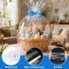 Arsmat Large Clear Cellophane Gift bags, 10 Pack 16"X24" Cellophane Wrap for Gift Baskets, 1.5 Mil Thick Clear Basket Bags view 4