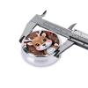 ZhongGuo Cute Xmas Reindeer Printed Pill Organizer,Round Travel Pill Organizer Mini Medicine Pill Box for Purse Iron Plating view 3