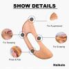 enttgo Body Gua Sha Tool Wooden Lymphatic Drainage Tool,Guasha Massage Tools for Anti Cellulite and Relieve Muscle Fatigue,Wood Therapy Massage Tools for Neck Back Face Leg Facial (A-Wood1) view 3