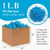 1LB Crinkle Cut Paper Shred Filler for Gift Box Bag and Basket On Holidays (Lake Blue) view 2