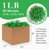 1LB Crinkle Cut Paper Shred Filler for Gift Box Bag and Basket On Holidays (Forest Green) view 2