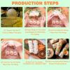 Rice Paper Wrappers Spring Roll Wrappers Organic Rice Paper Sheets Rice Wraps for Spring Rolls Egg Roll Wrappers Wonton Wrappers Dumpling Wrappers White Rice Paper Wraps (22cm) 105 PCS view 3