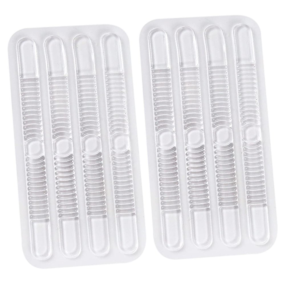 2sets Transparent Gel Heel Liners of -Friction Foot Pads for Comfort and Against Blisters for Sports Casual and High Heels