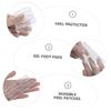 2sets Transparent Gel Heel Liners of -Friction Foot Pads for Comfort and Against Blisters for Sports Casual and High Heels view 2