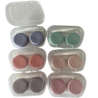 BEDARTIST Portable Contact Lens Cases, Candy Color Travel Eye Contacts Case Box Holder, Contact Lenses Tweezers Remover Tool Kit for Daily Outdoor (Assorted Color) (12)