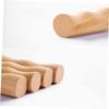 Beaupretty Ergonomic Beech Massage Roller Stick Durable Scraping Tool for Muscle Relief Compact Design for Neck Shoulders Arms and Legs for Men and Women Beige view 3
